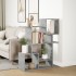 Librería divisora madera ingeniería gris hormigón 92x29x112