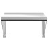 Estante de pared de acero inoxidable plateado 50x30x31