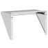 Estante de pared de acero inoxidable plateado 50x30x31