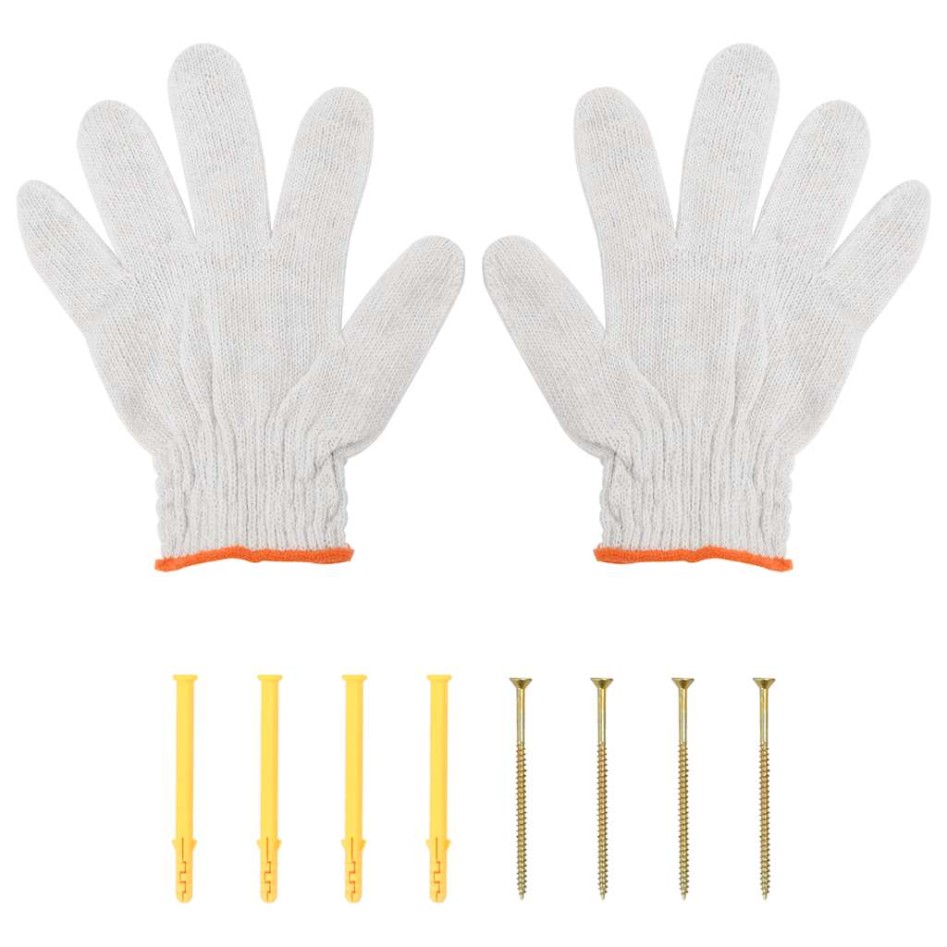 Estante de pared de acero inoxidable plateado 50x30x31