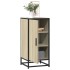 Aparador madera ingeniería y metal roble Sonoma 35,5x35x76