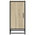 Aparador madera ingeniería y metal roble Sonoma 35,5x35x76