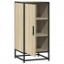 Aparador madera ingeniería y metal roble Sonoma 35,5x35x76
