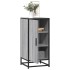 Aparador madera ingeniería y metal gris Sonoma 35,5x35x76