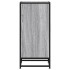 Aparador madera ingeniería y metal gris Sonoma 35,5x35x76