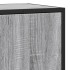 Aparador madera ingeniería y metal gris Sonoma 35,5x35x76