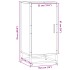 Aparador madera ingeniería y metal gris Sonoma 35,5x35x76