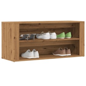 Mueble zapatero madera de ingeniería roble artisan 100x35x45
