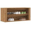 Mueble zapatero madera de ingeniería roble artisan 100x35x45 cm