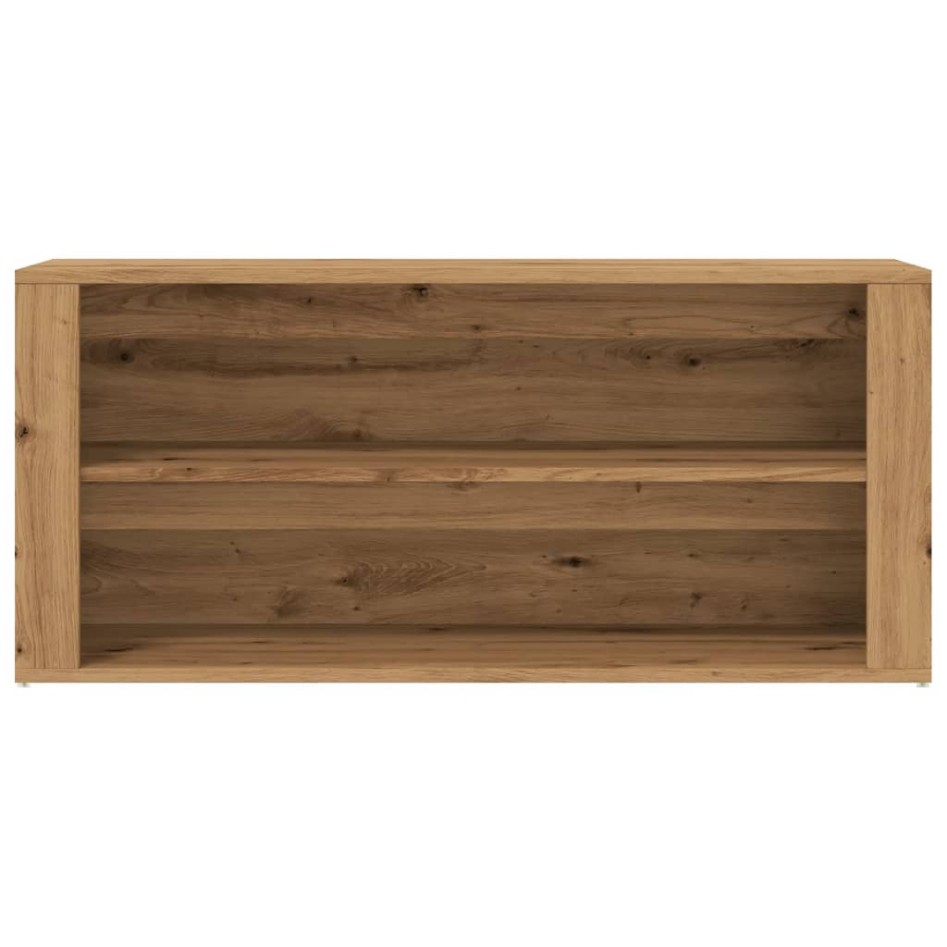 Mueble zapatero madera de ingeniería roble artisan 100x35x45