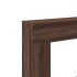 Borde de chimenea madera ingeniería marrón roble 81x18x82