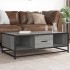 Mesa de centro madera ingeniería metal gris Sonoma 100x57x35
