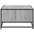 Mesa de centro madera ingeniería metal gris Sonoma 100x57x35