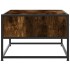 Mesa de centro madera ingeniería metal roble humo 100x50x35