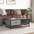 Mesa de centro madera ingeniería metal gris Sonoma 90x57x35