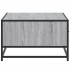 Mesa de centro madera ingeniería metal gris Sonoma 90x57x35