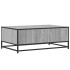 Mesa de centro madera ingeniería metal gris Sonoma 90x57x35