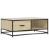 Mesa de centro madera ingeniería metal roble Sonoma 90x57x35