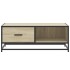 Mesa de centro madera ingeniería metal roble Sonoma 90x57x35