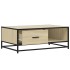 Mesa de centro madera ingeniería metal roble Sonoma 90x57x35