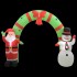 Arco de Navidad inflable Papá Noel y muñeco de nieve LED 223