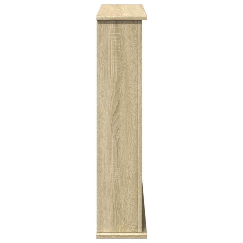 Borde de chimenea madera ingeniería roble Sonoma 75x20x87,5