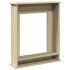 Borde de chimenea madera ingeniería roble Sonoma 75x20x87,5