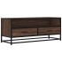 Mueble TV metal y madera ingeniería marrón roble 100x34,5x40