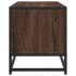 Mueble TV metal y madera ingeniería marrón roble 100x34,5x40
