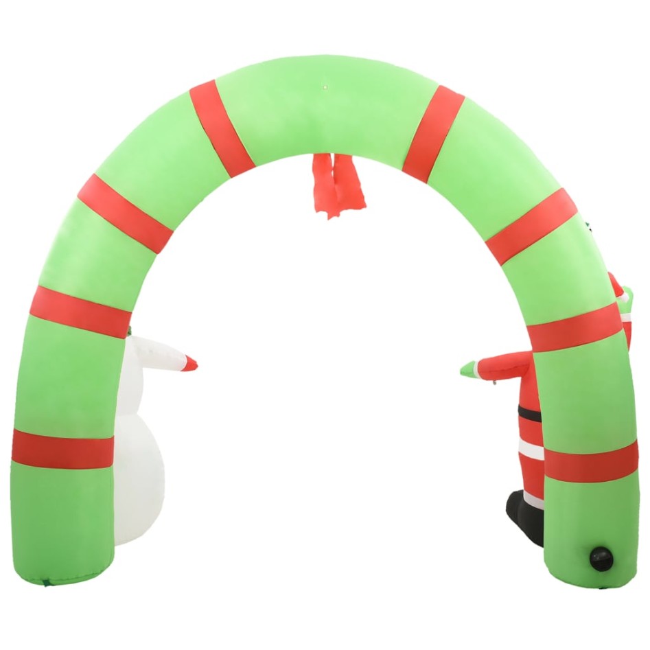 Arco de Navidad inflable Papá Noel y muñeco de nieve LED 223