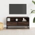 Mueble TV metal y madera ingeniería marrón roble 80x34,5x40