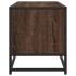 Mueble TV metal y madera ingeniería marrón roble 80x34,5x40