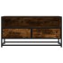 Mueble TV metal y madera ingeniería roble humo 80x34,5x40