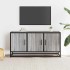 Mueble TV madera ingeniería y metal gris Sonoma 100x35x50