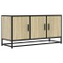 Mueble TV madera ingeniería y metal roble Sonoma 100x35x50