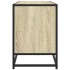 Mueble TV madera ingeniería y metal roble Sonoma 100x35x50