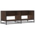 Mueble TV metal y madera ingeniería marrón roble 120,5x40x46