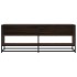 Mueble TV metal y madera ingeniería marrón roble 120,5x40x46