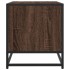 Mueble TV metal y madera ingeniería marrón roble 120,5x40x46