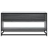 Mueble TV madera ingeniería y metal roble ahumado 91x40x46