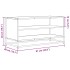 Mueble TV metal y madera ingeniería roble Sonoma 91x40x46