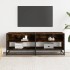 Mueble TV metal y madera ingeniería roble humo 120,5x40x46