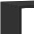 Librería divisora 4 niveles madera negra 143,5x29x143,5