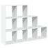 Librería divisora 3 niveles madera blanca 137,5x29x103,5