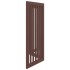 Puerta para perros plegable 3 paneles madera álamo marrón