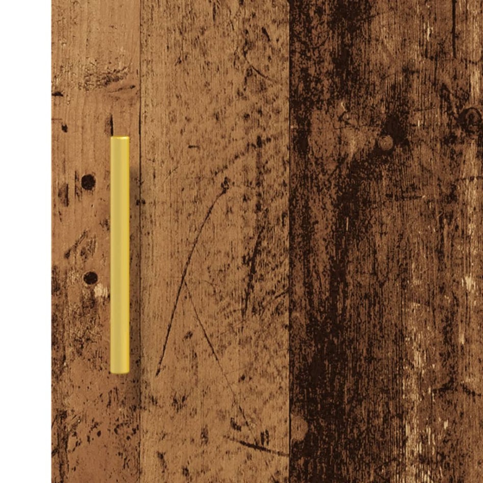 Aparador de madera de ingeniería envejecida 34,5x34x90
