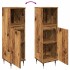 Armario de baño madera de ingeniería envejecida 30x30x100