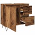 Mueble de lavabo madera de ingeniería envejecida 65x33x60