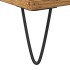 Mueble de lavabo madera de ingeniería envejecida 65x33x60