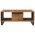 Mesa de centro madera de ingeniería envejecida 90x50x36,5